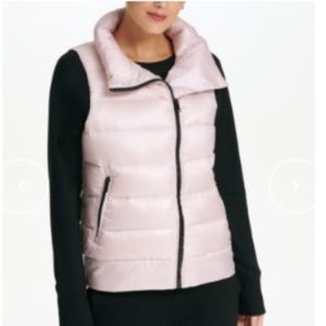 DKNY Sport Asymmetrical-Zip Down-Filled Vest